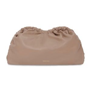 Mansur Gavriel brown bag oversized clutch